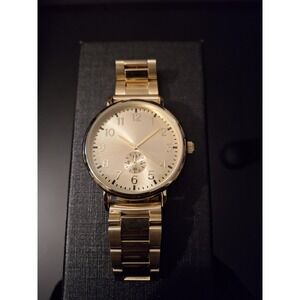 Shabazz Glory Gold Tone Stainless Steel Quartz